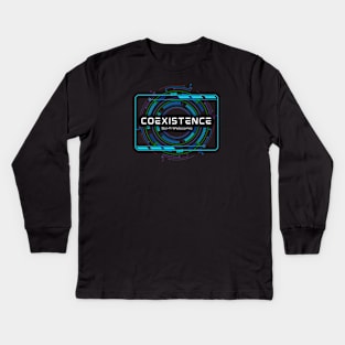 Coexistence logo Kids Long Sleeve T-Shirt